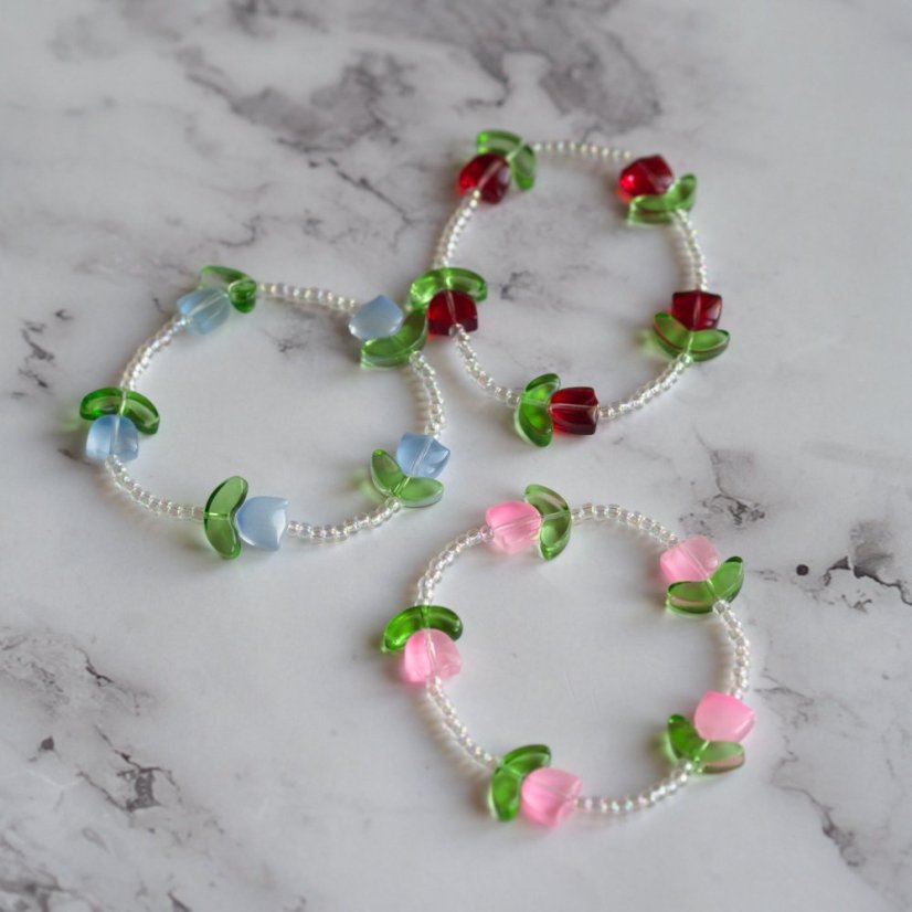 Náramky s tulipány - DIY sada
