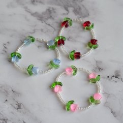 Náramky s tulipány - DIY sada