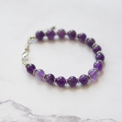 Minerální náramek- Ametyst