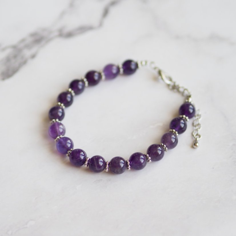 Minerální náramek- Ametyst