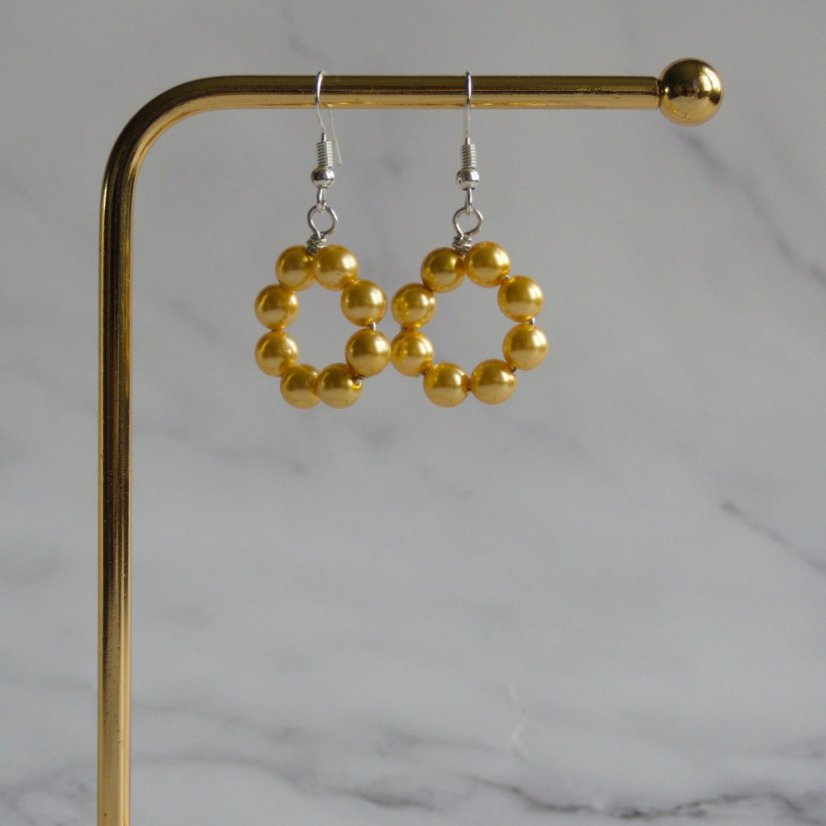 Kruhové náušnice - Barva: Modrá